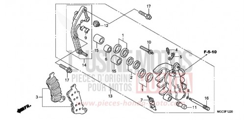 MACHOIRE DE FREIN AVANT G. (CB1100A) CB1100AD de 2013